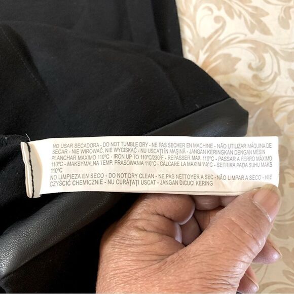 Zara Trafaluc Stretch Leggings Black Piping Down Each Side Sz Small Gorgeous - Picture 4 of 4